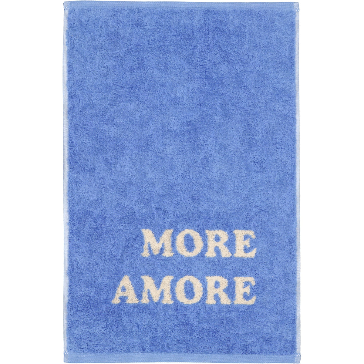 Cawö Postcard Towels gastendoekje CIAO en MORE AMORE detail 3