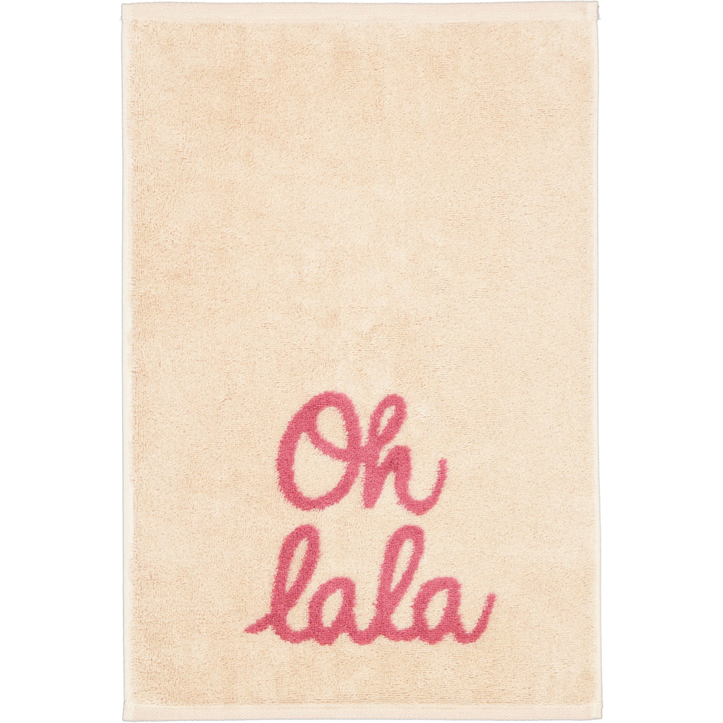Cawö Postcard Towels gastendoekje Oh lala en très chic detail 2