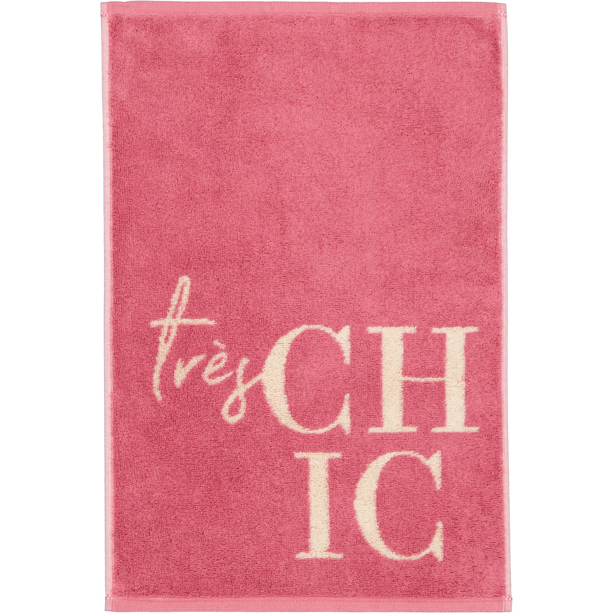 Cawö Postcard Towels gastendoekje Oh lala en très chic detail 3