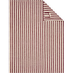 Cawö Linen Classics theedoek streep Bordeaux