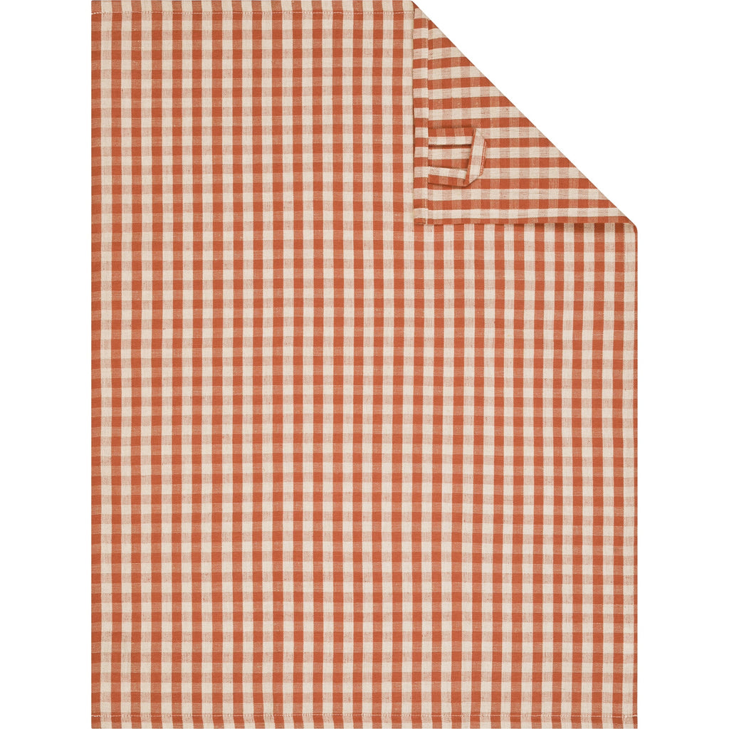 Cawö Linen Classics theedoek vichy Koper