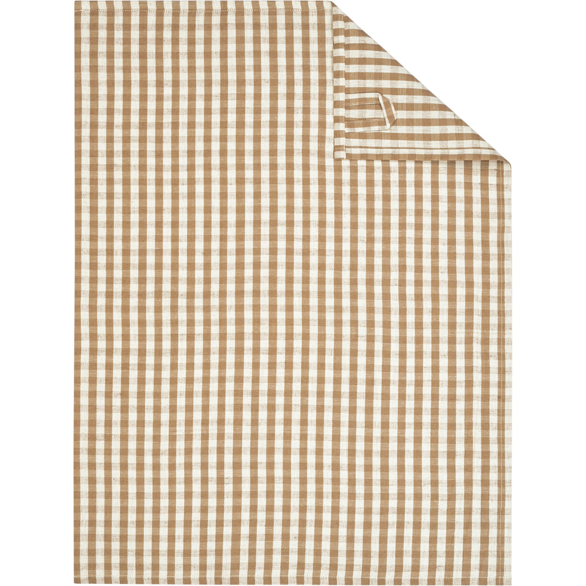 Cawö Linen Classics theedoek vichy Naturel