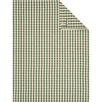 Cawö Linen Classics theedoek vichy Olijf