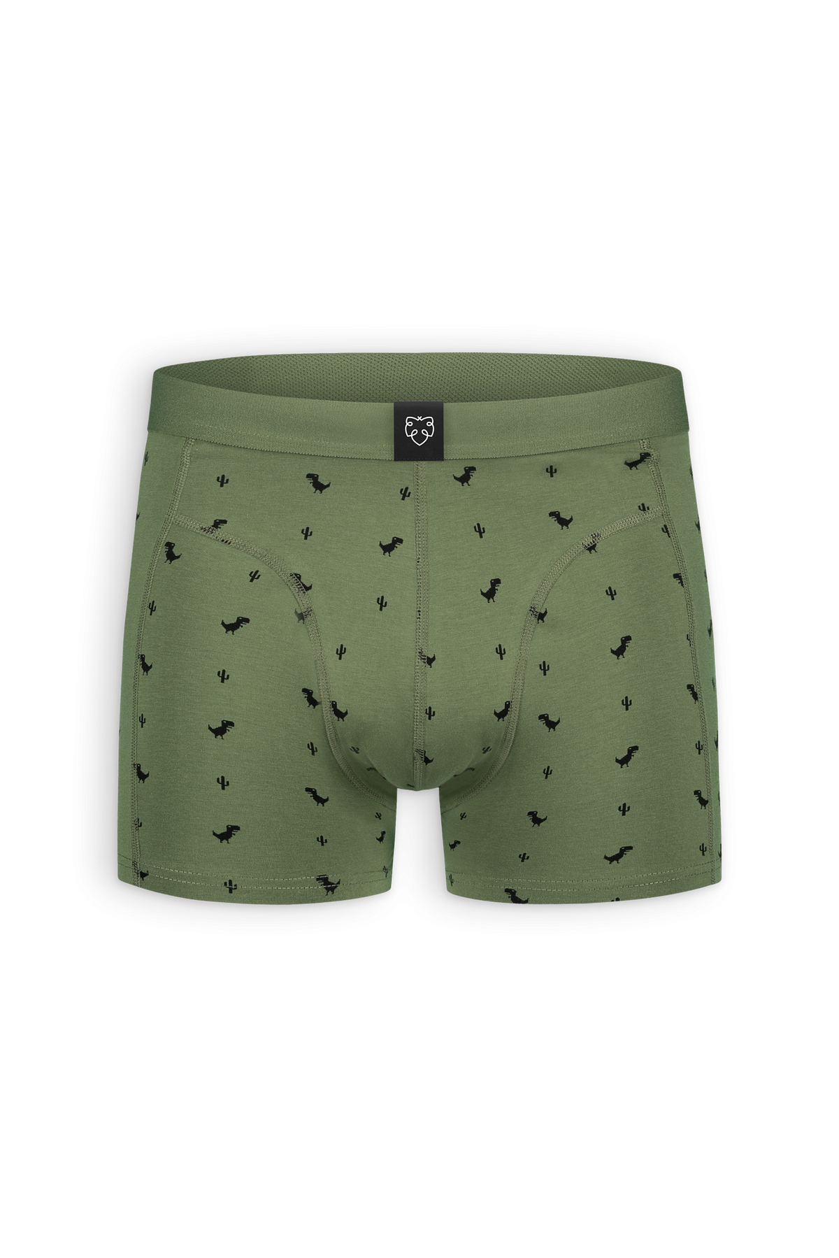 A-dam ACE Boxershort Green 8Bit Dino
