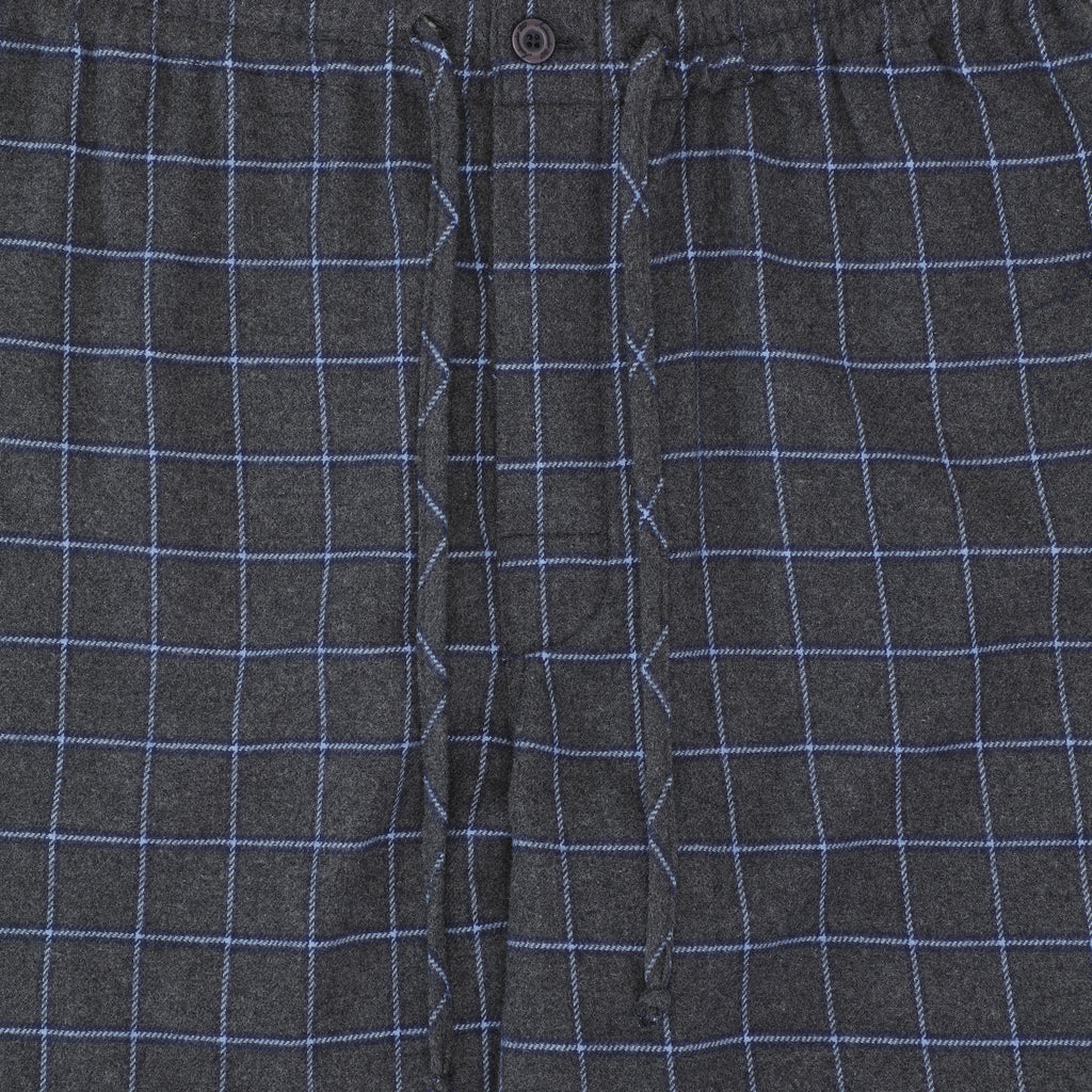 Ambassador Heren Pyjama Oslo Flanel Grijs Blauw Ruit