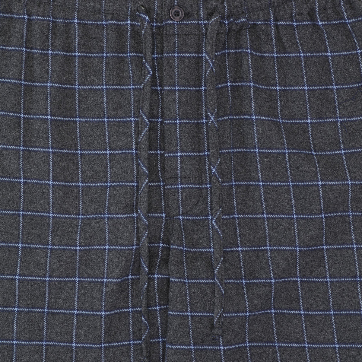 Ambassador Heren Pyjama Oslo Flanel Grijs Blauw Ruit