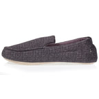 Isotoner Heren Pantoffels Mocassin Soepele Zool Antraciet