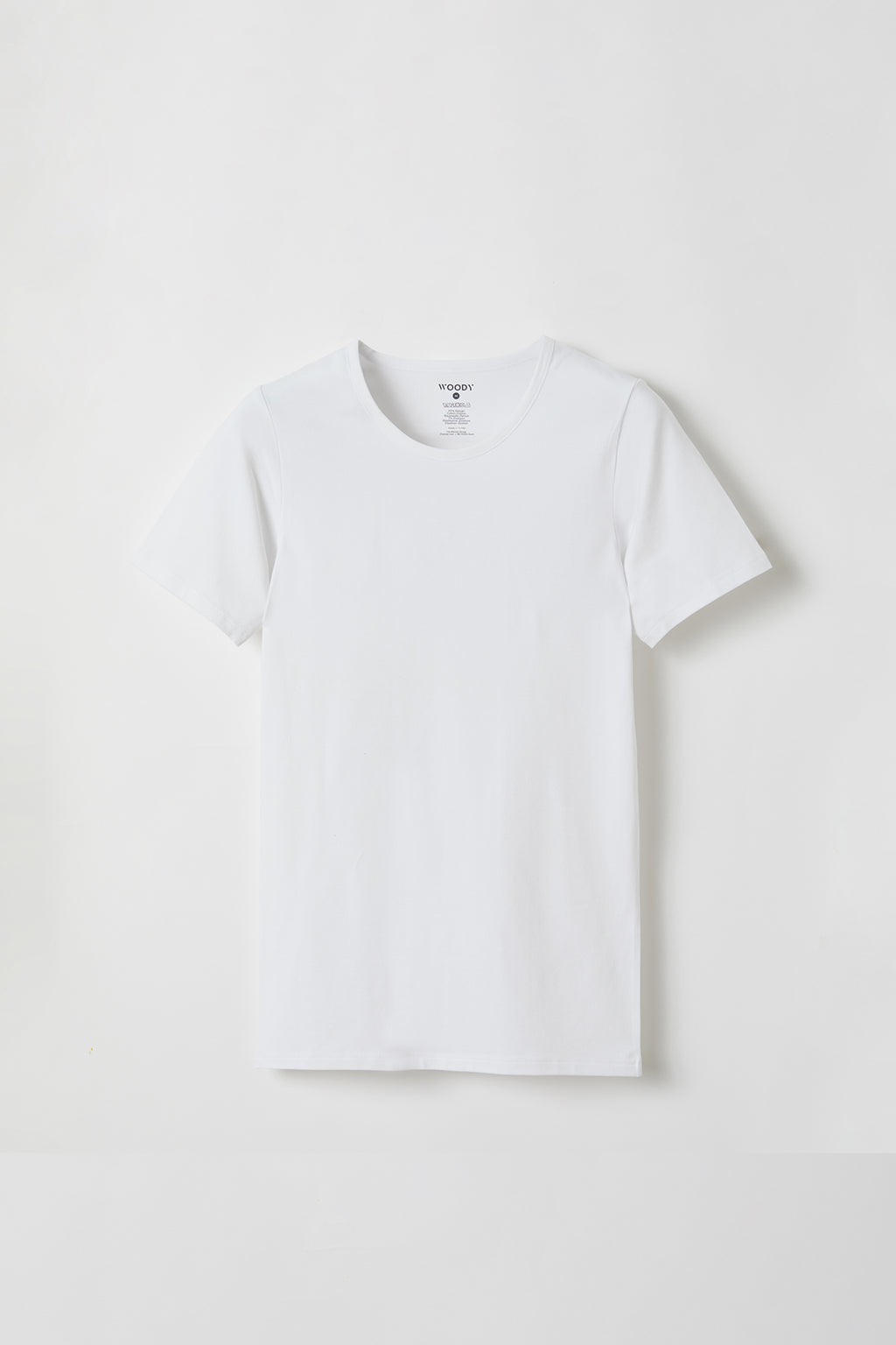 Woody Heren T-shirt Ronde Hals Wit