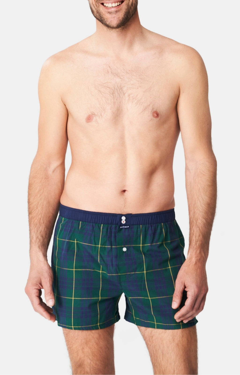 Arthur boxershort Le Club n°1060 Ruit Groen detail 2