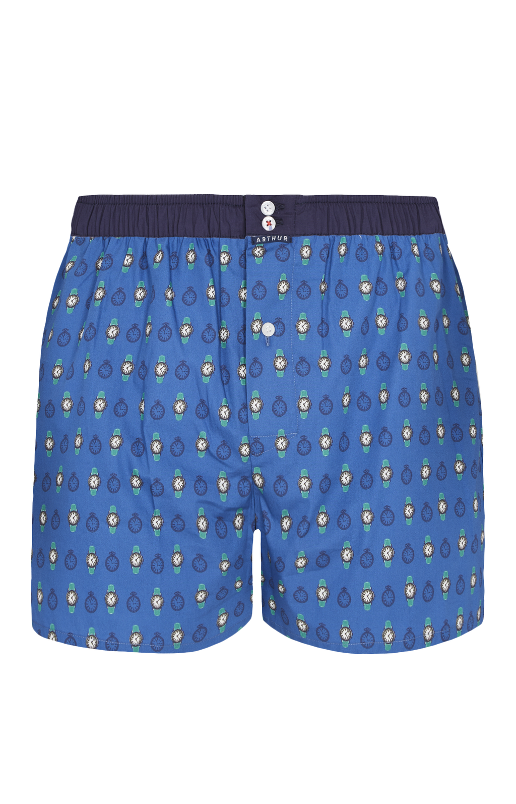 Arthur boxershort Le Club n°1116 Horloges Blauw