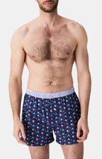 Arthur boxershort Le Club n°1175 Wintermutsen Marine detail 2