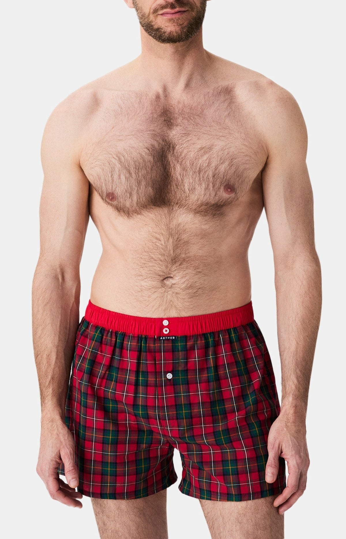 Arthur boxershort Le Club n°1177 Ruit Rouge detail 2