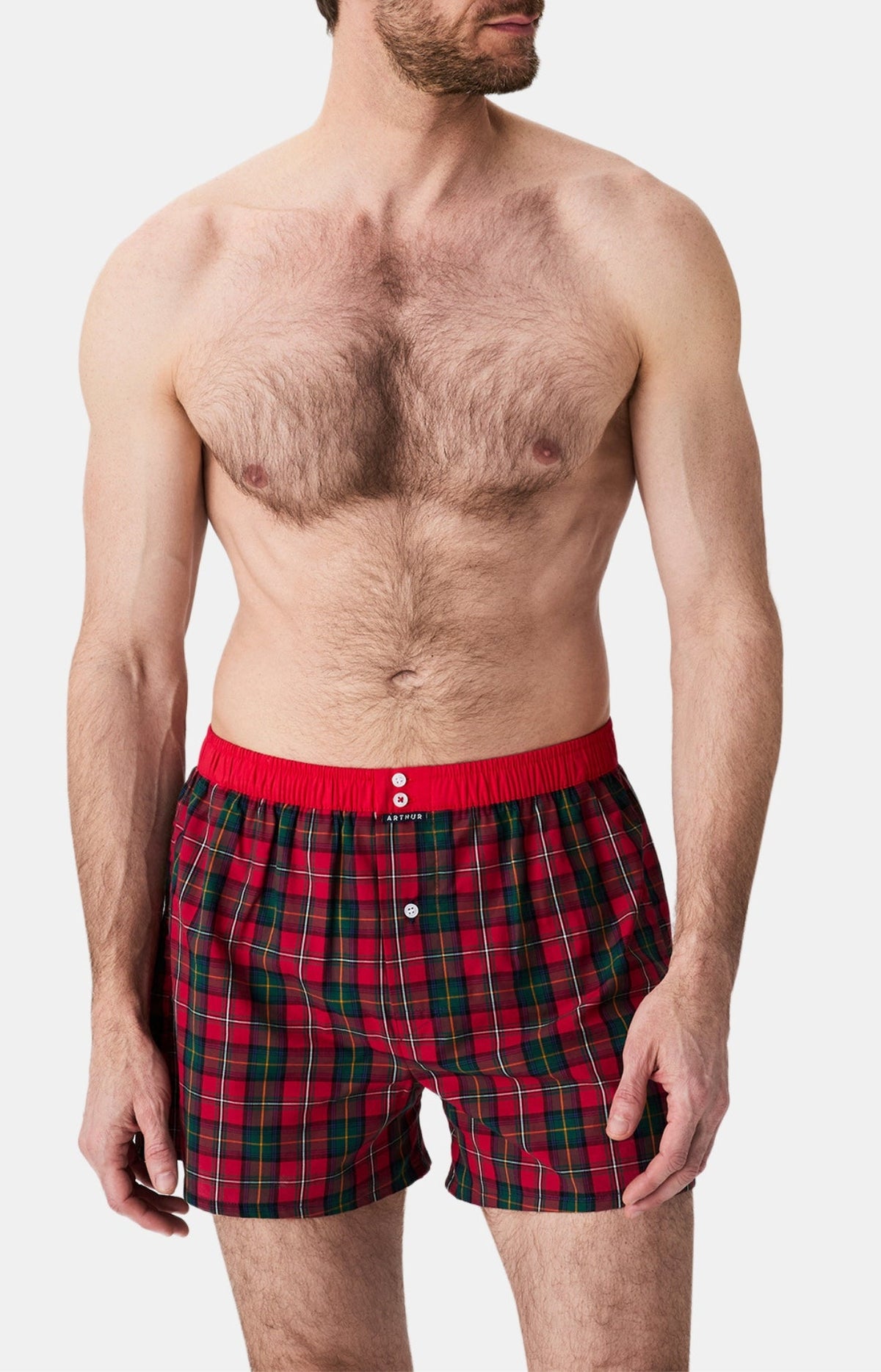 Arthur boxershort Le Club n°1177 Ruit Rouge detail 3