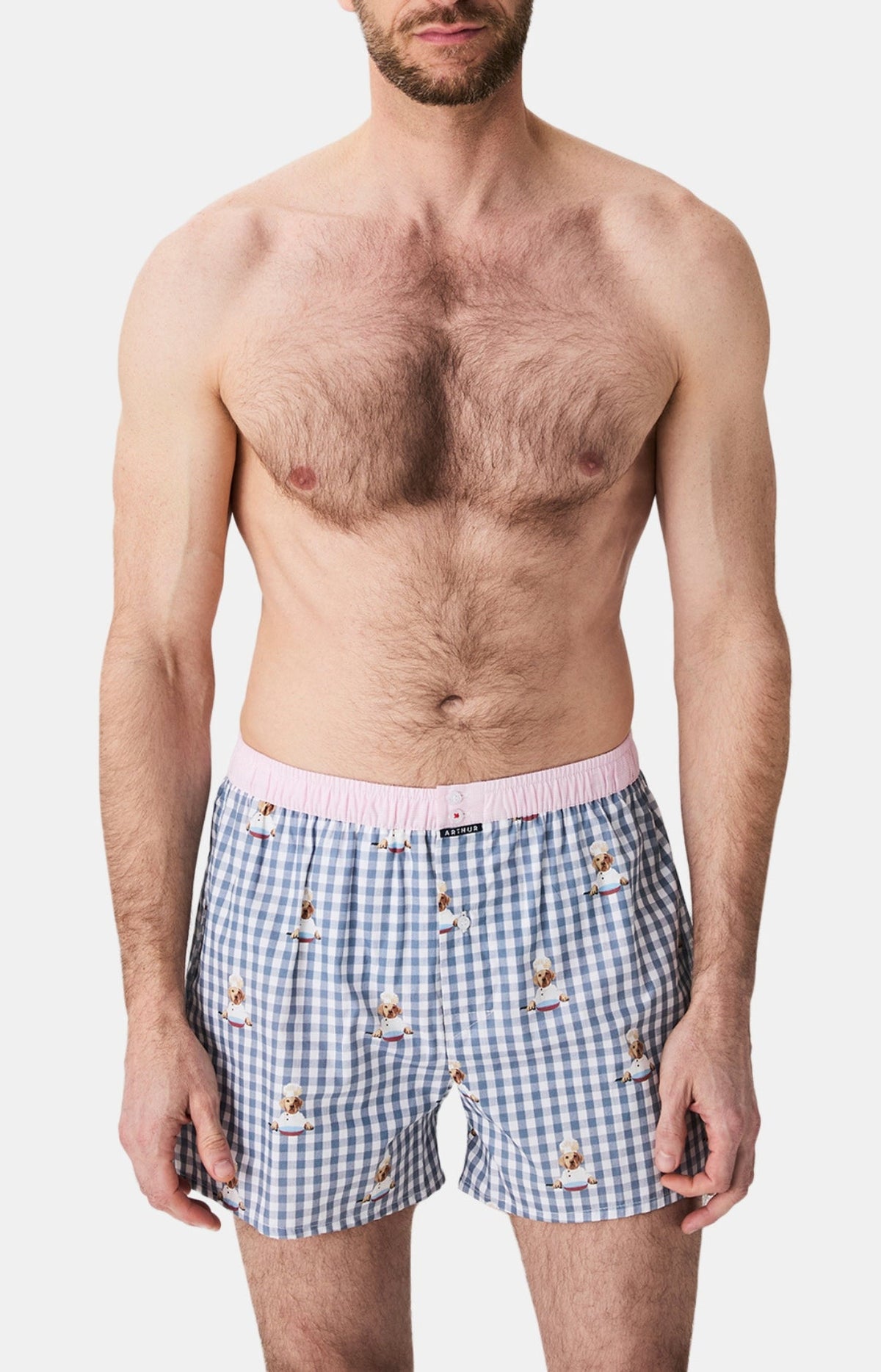 Arthur boxershort Le Club n°1199 Chef-hond Gris detail 2