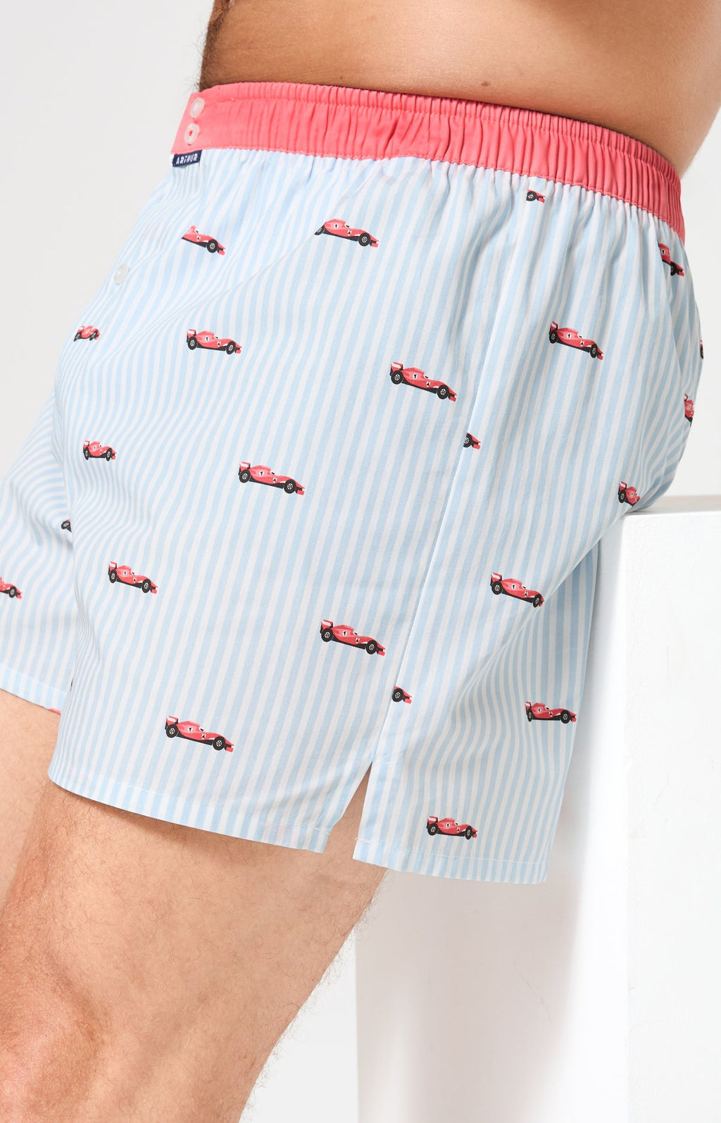 Arthur boxershort Le Club n°1204 Raceauto Ciel detail 4