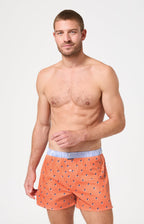 Arthur boxershort Le Club n°1220 Haaien Orange detail 2