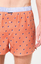 Arthur boxershort Le Club n°1220 Haaien Orange detail 1