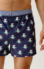 Arthur boxershort Le Club n°1231 IJsbeer Marine detail 3