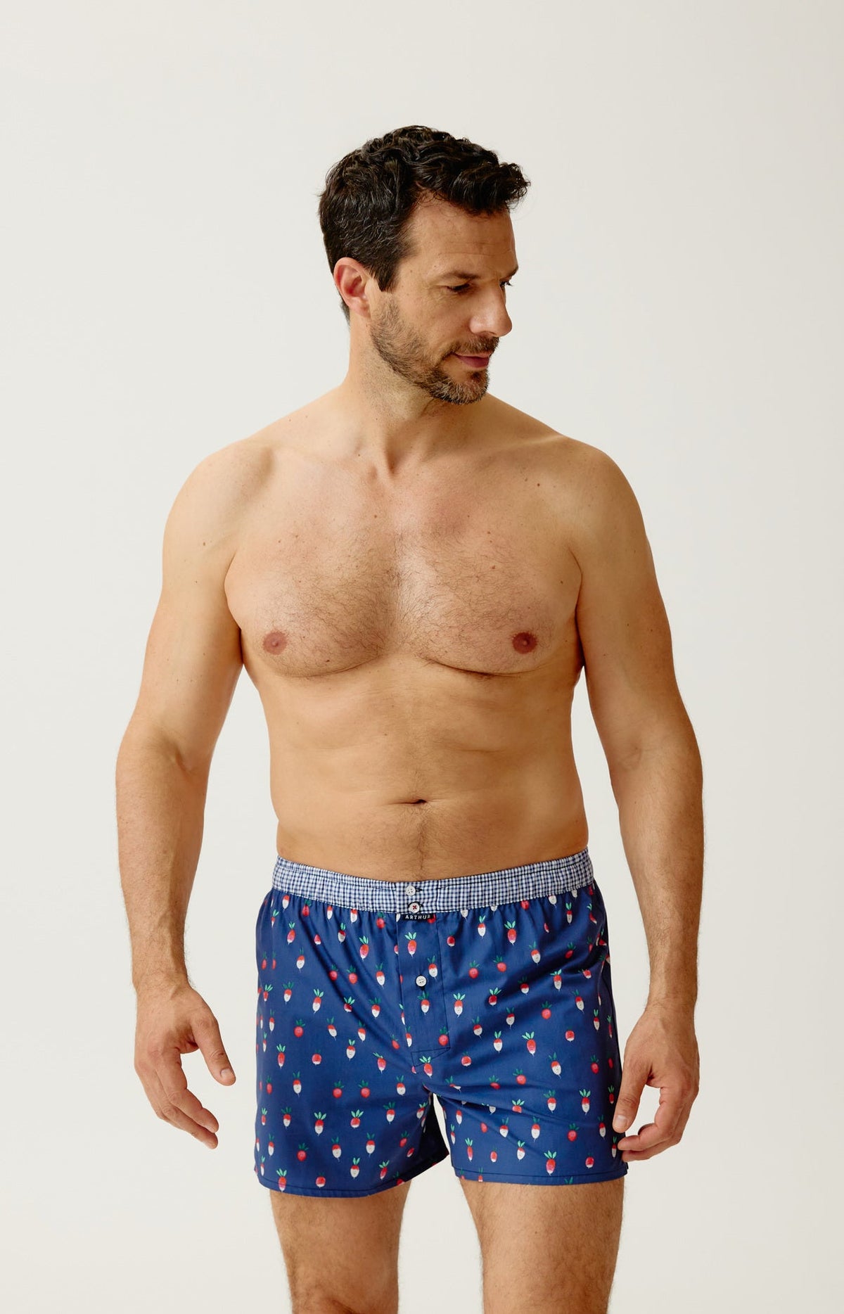 Arthur boxershort Le Club n°1240 Radijsjes Marine detail 2
