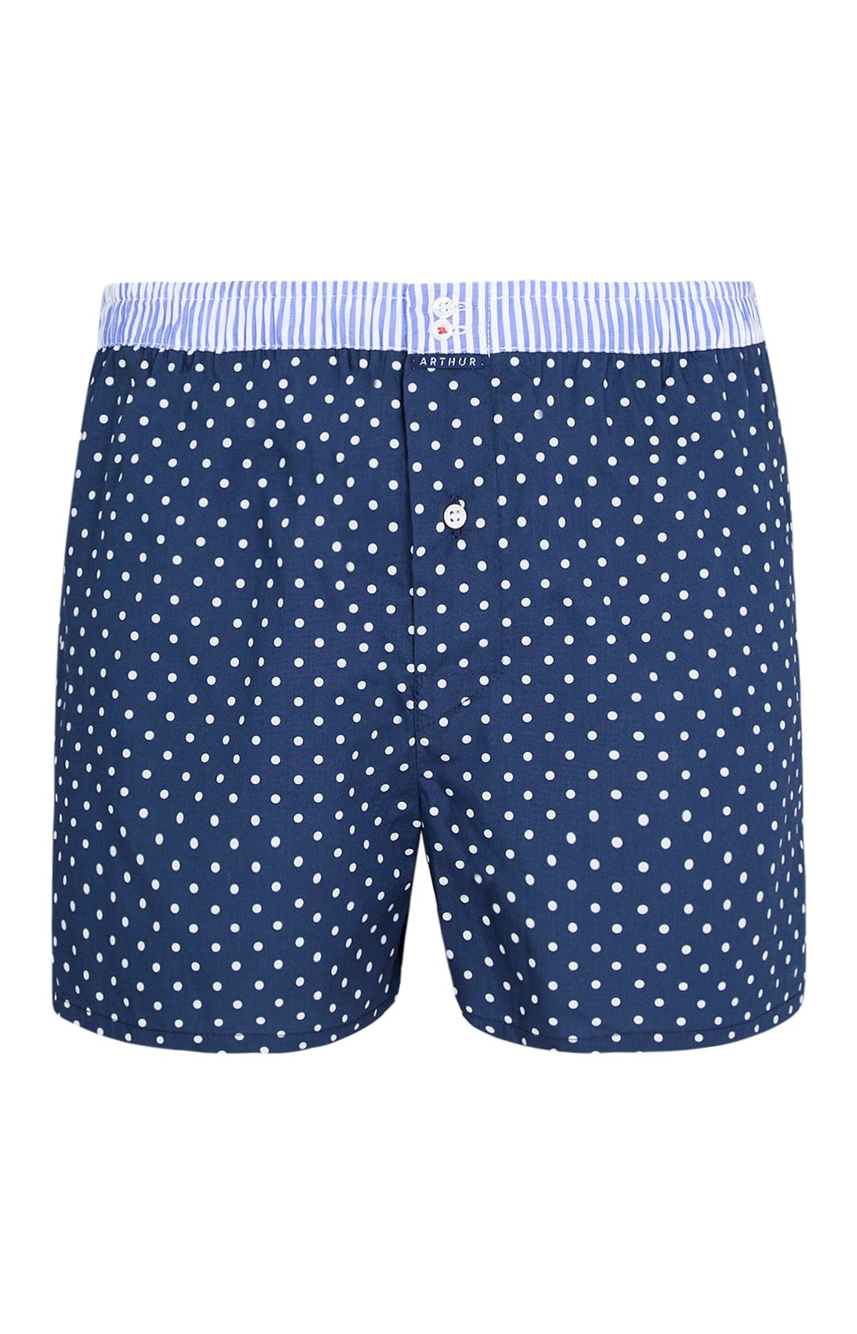 Arthur boxershort Le Club n°002 Bolletjes Marine