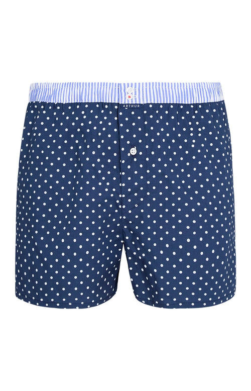 Arthur boxershort Le Club n°002 Bolletjes Marine