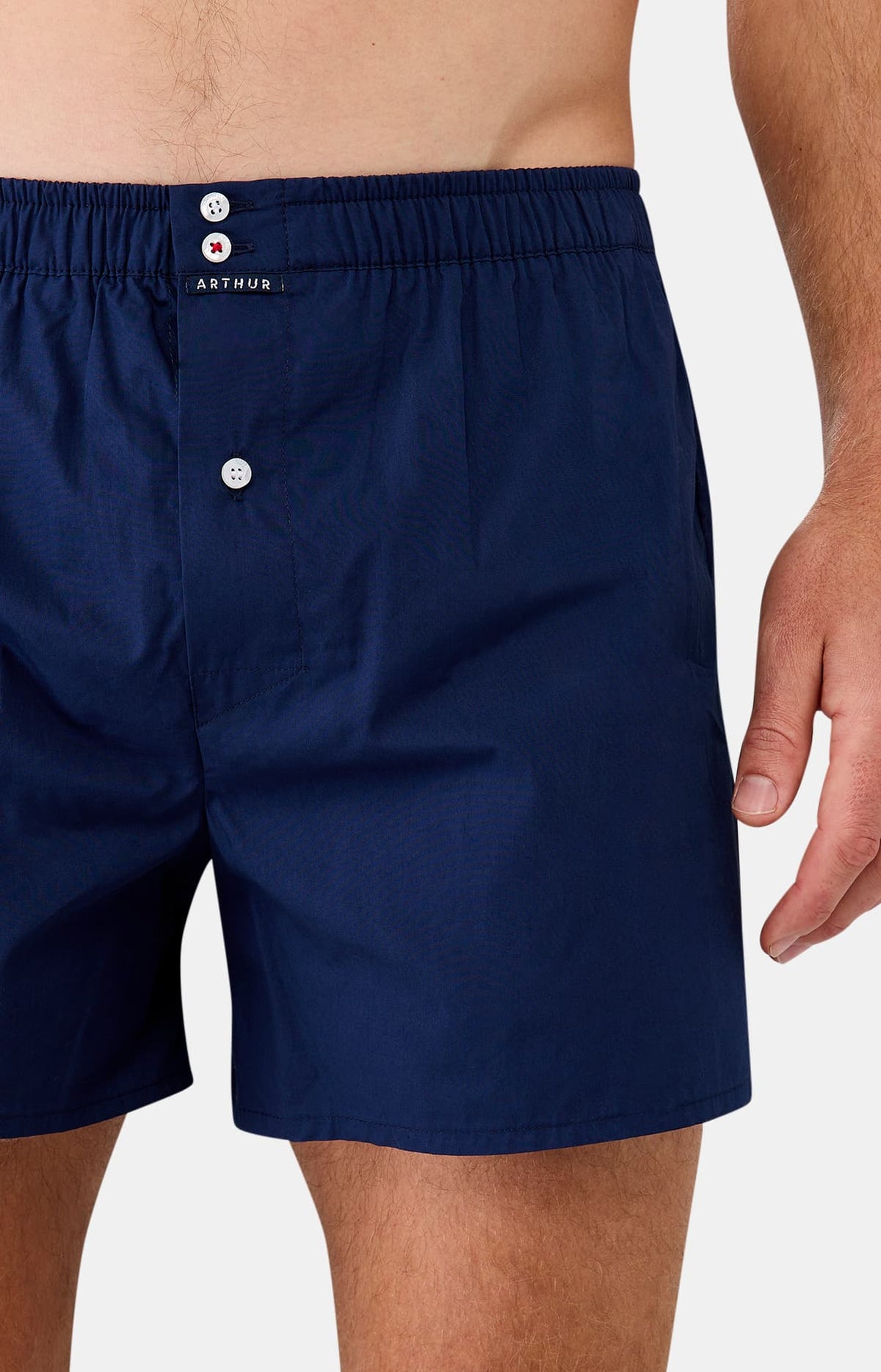 Arthur boxershort Le Club n°010 Uni Marine detail 1