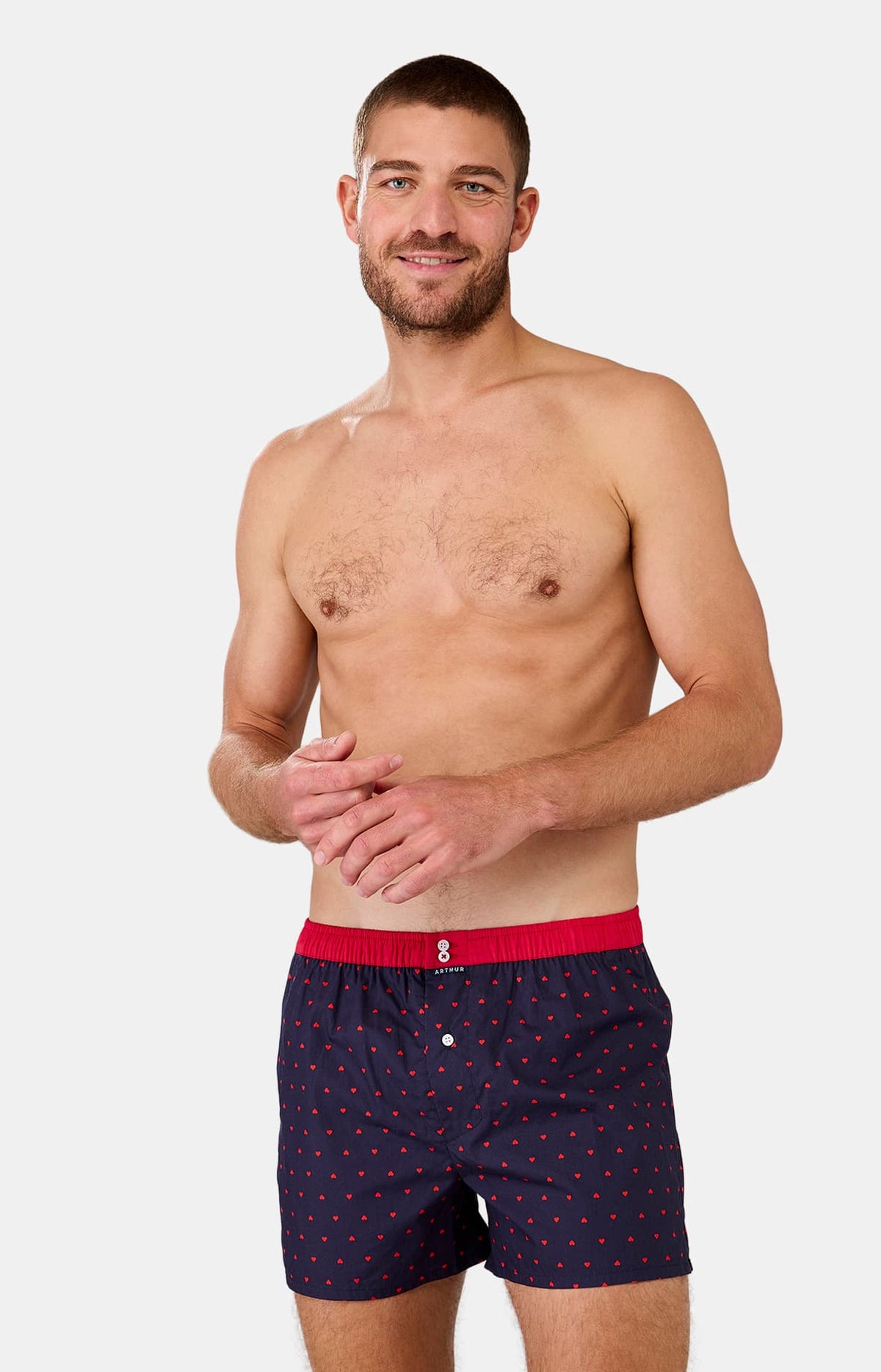 Arthur boxershort Le Club n°1041 Hartjes Marine detail 2
