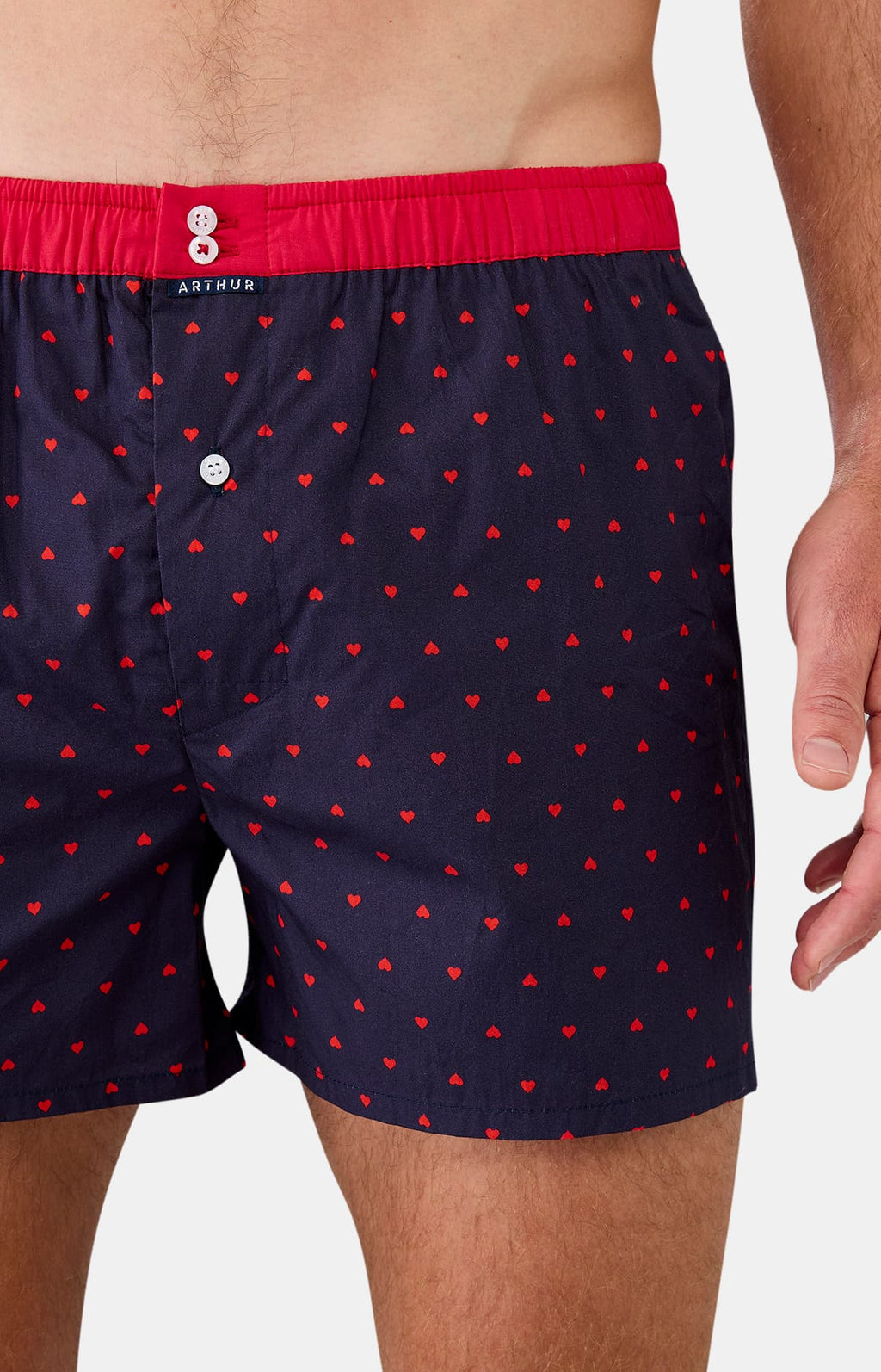 Arthur boxershort Le Club n°1041 Hartjes Marine detail 1