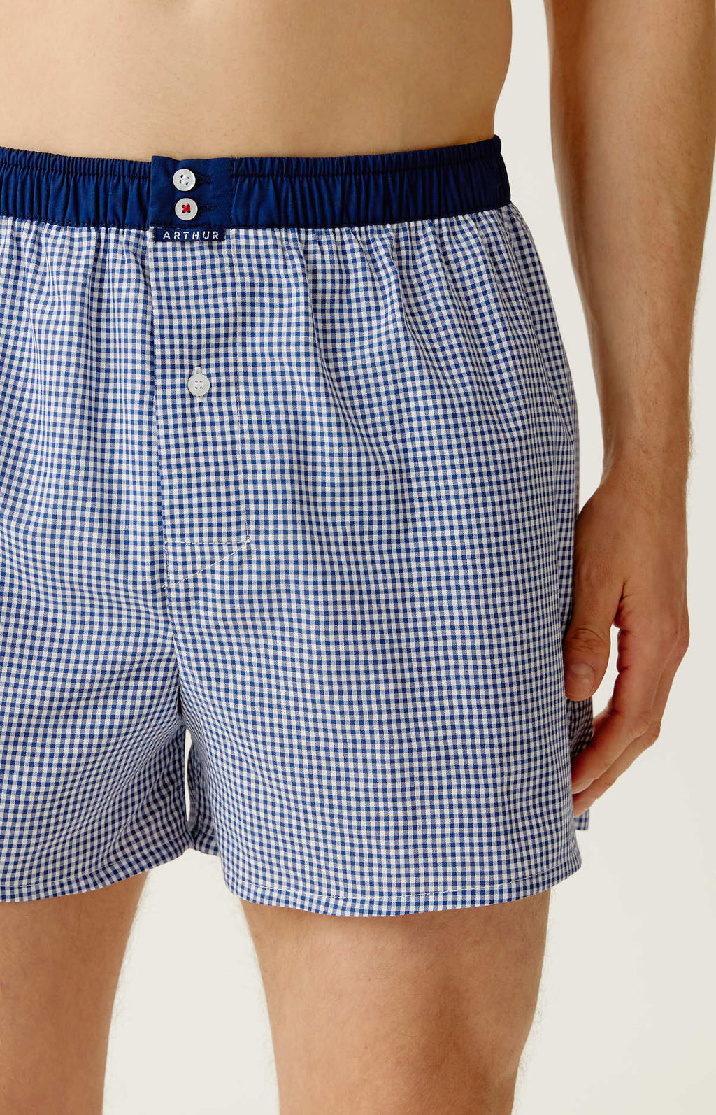 Arthur boxershort Le Club n°014 Vichy Marine detail 3