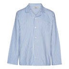 Ambassador Heren Pyjama Oslo Flanel Blauw Wit
