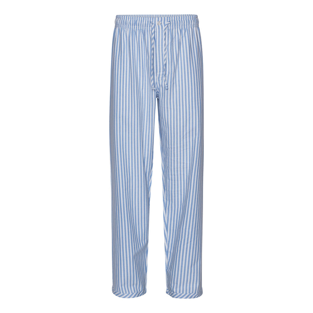 Ambassador Heren Pyjama Oslo Flanel Blauw Wit