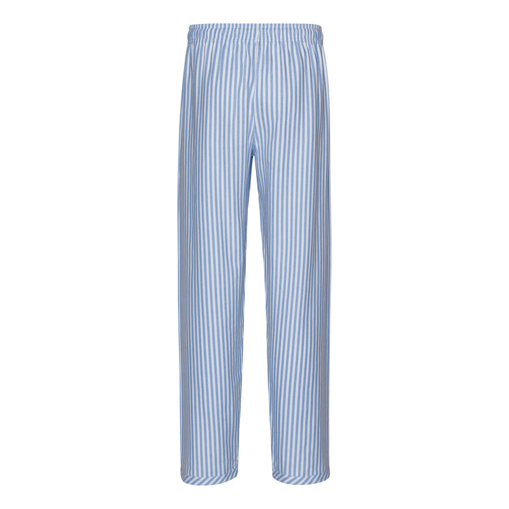 Ambassador Heren Pyjama Oslo Flanel Blauw Wit