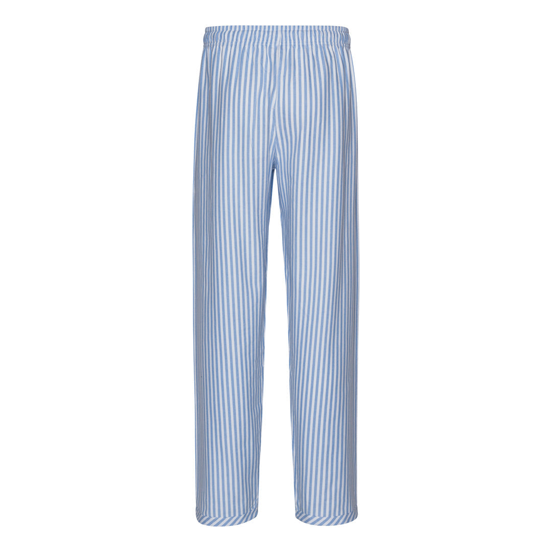 Ambassador Heren Pyjama Oslo Flanel Blauw Wit