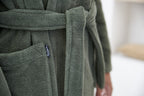 Badjas sage green unisex