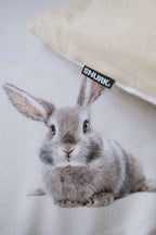 SNURK Dekbedovertrek Bunny Beige Flanel detail 3