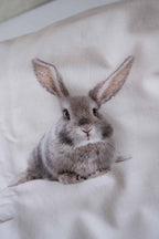 SNURK Dekbedovertrek Bunny Beige Flanel detail 2