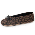 Isotoner Dames Pantoffels Ballerina Luipaard