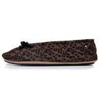 Isotoner Dames Pantoffels Ballerina Luipaard