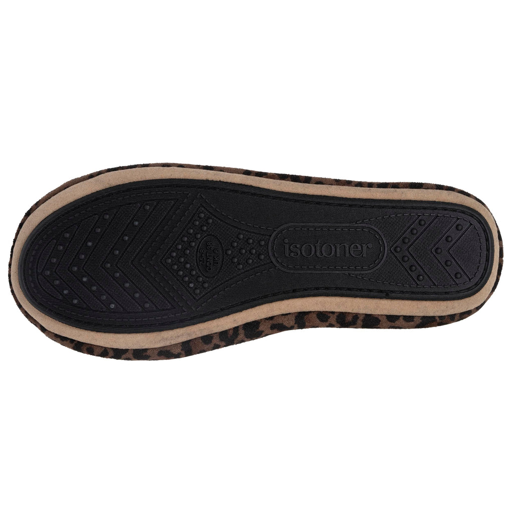 Isotoner Dames Pantoffels Ballerina Luipaard