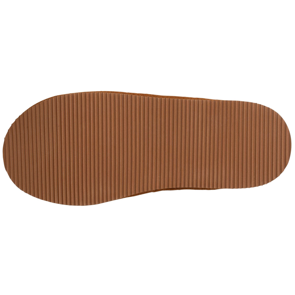 Isotoner Heren Pantoffels Muil Leer Gevoerd Camel