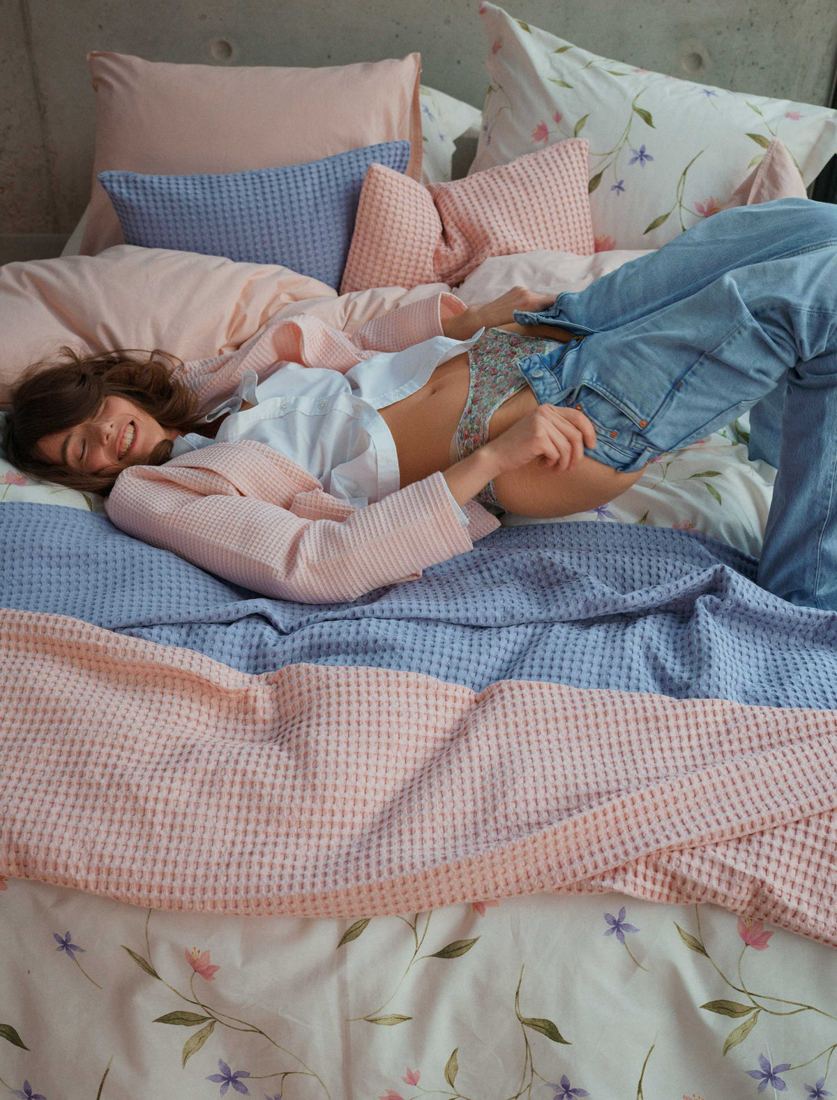 Vandyck Bedsprei Home Pique Lavender Blue detail 2