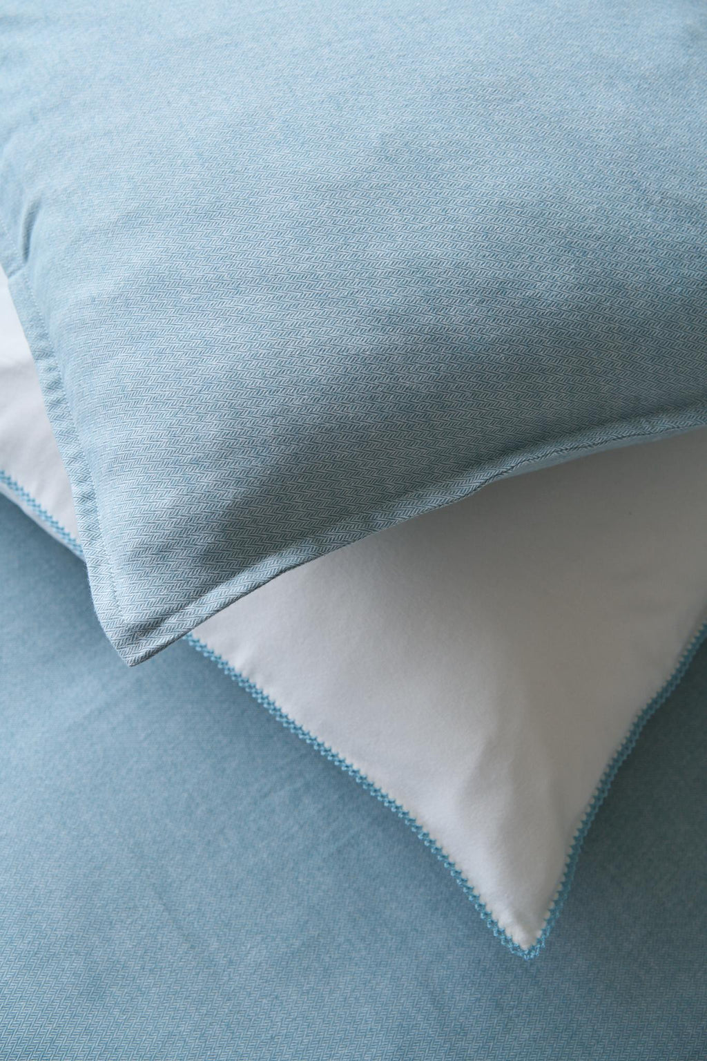 NOMO Dekbedovertrek Flanel Fay Blauw