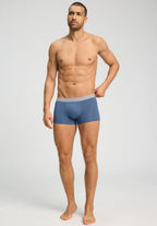 Hanro Cotton Essentials Boxer 2-pack Stormy Gray/Tanzanite detail 4