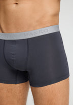 Hanro Cotton Essentials Boxer 2-pack Stormy Gray/Tanzanite detail 5