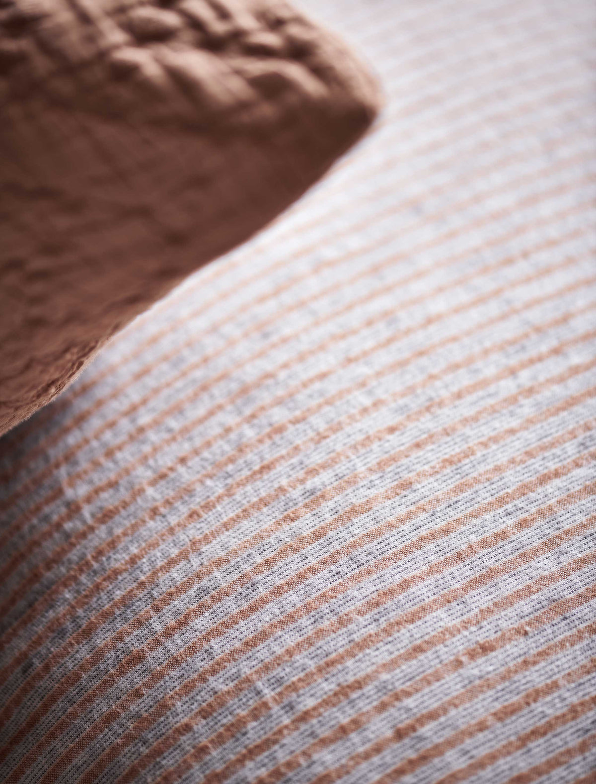 Vandyck Flanel Dekbedovertrek Home Trento Rusty Brown detail 3