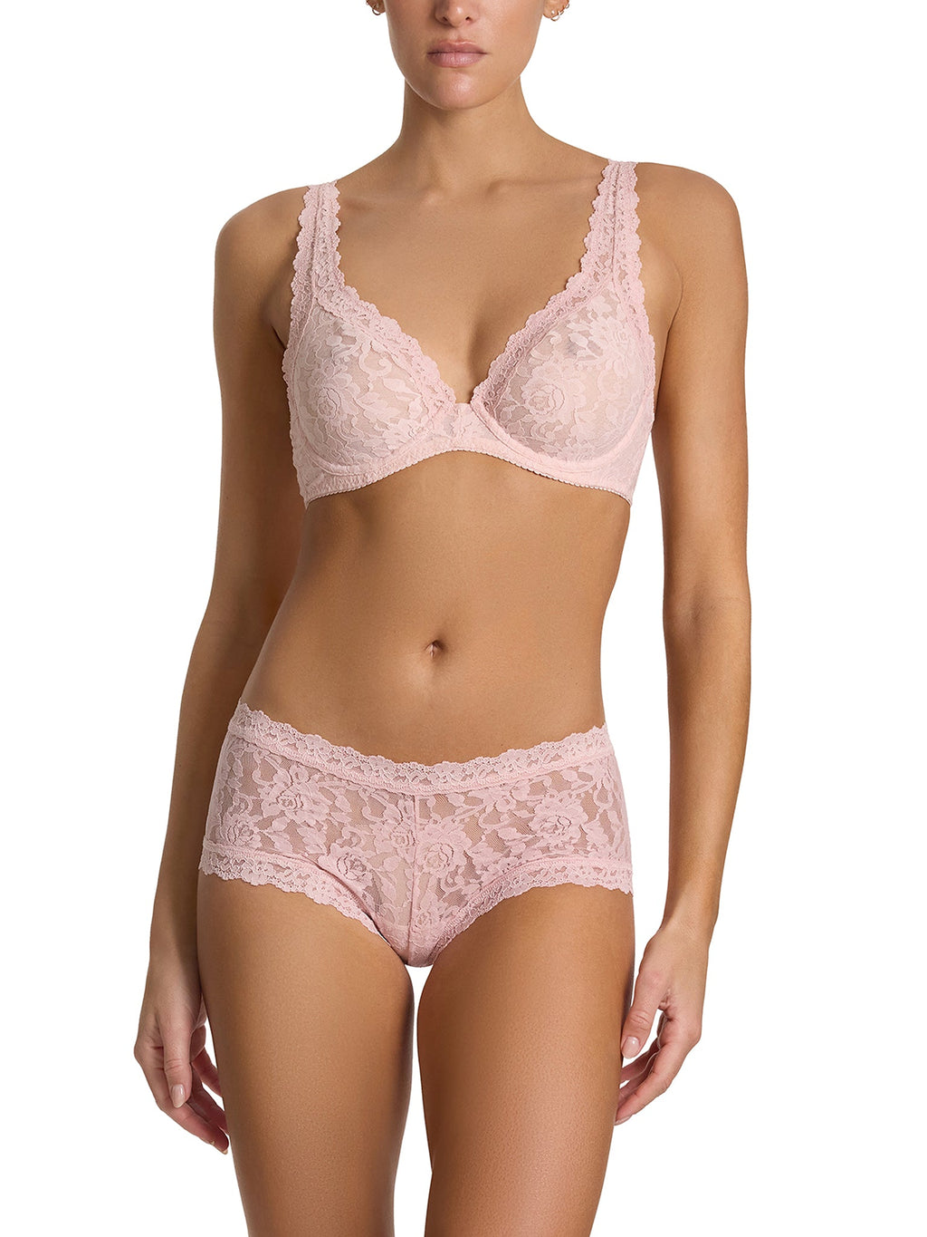 Hanky Panky Signature Lace Boyshort Blushing Rose detail 2