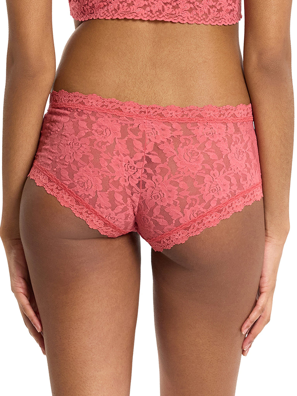 Hanky Panky Signature Lace Boyshort Naples Red detail 1