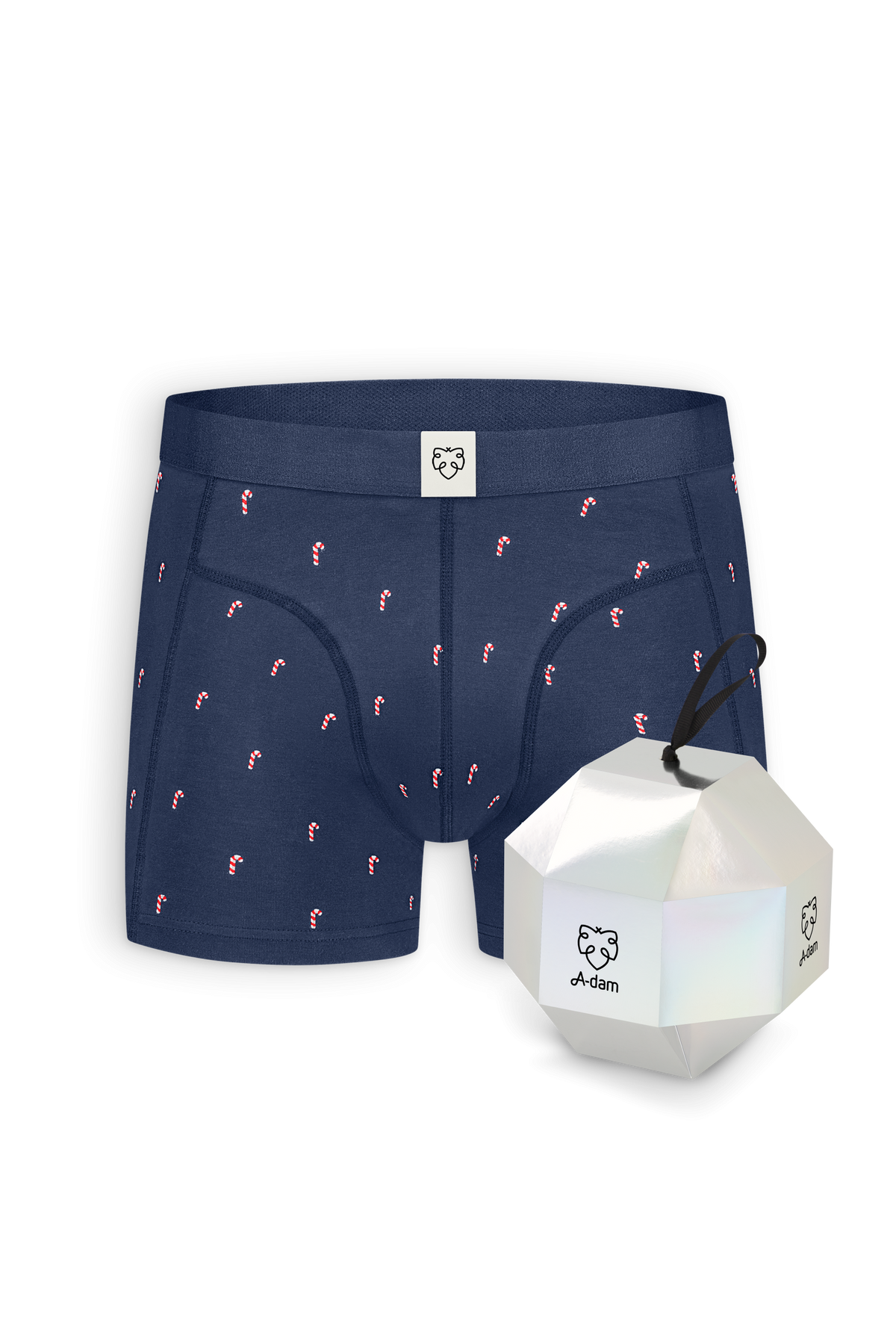 A-dam ACE Boxershort Navy Candy Cane
