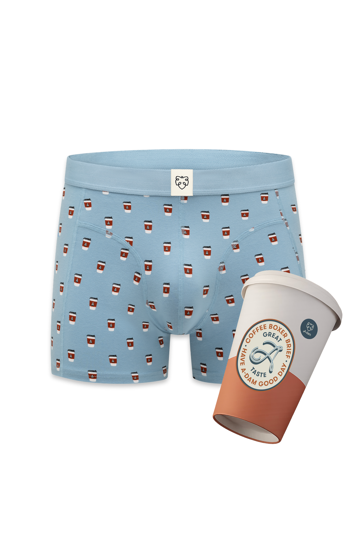 A-dam ACE Boxershort Blue Take Away Coffee Giftbox