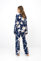 Sensis Pyjama Vaya Donkerblauw met Bloemen